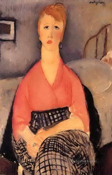 ピンクのブラウス 1919 アメデオ モディリアーニ Oil Paintings